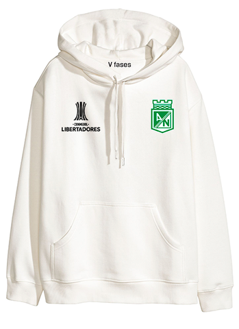 buzo hoodie deportivo atletico nacional copa libertadores mujer