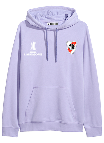 BUZO HOODIE DEPORTIVO CAPOTA RIVER PLATE COPA LIBERTADORES MUJER