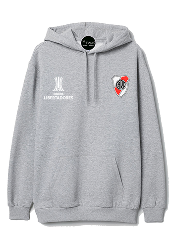 BUZO HOODIE DEPORTIVO CAPOTA RIVER PLATE COPA LIBERTADORES MUJER