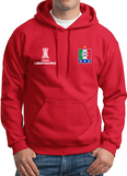 BUZO HOODIE CAPOTA DEPOTIVO ONCE CALDAS COPA LIBERTADORES