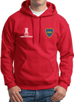 BUZO HOODIE CAPOTA DEPORTIVO BOCA JUNIOR COPA LIBERTADORES