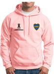 BUZO HOODIE CAPOTA DEPORTIVO BOCA JUNIOR COPA LIBERTADORES