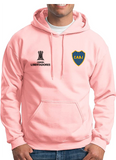 BUZO HOODIE CAPOTA DEPORTIVO BOCA JUNIOR COPA LIBERTADORES